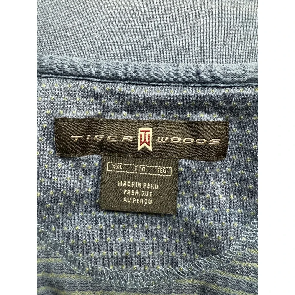Nike Tiger Woods Polo Shirt Mens 2XL Blue Golf Williams World Challenge Sherwood - Picture 2 of 16